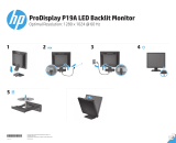 HP ProDisplay P19A 19-inch LED Backlit Monitor Installatie gids