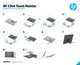 HP Pavilion 23tm 23-inch Diagonal Touch Monitor Installatie gids