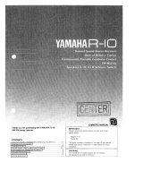 Yamaha R-10 de handleiding