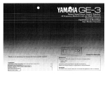 Yamaha GE-3 de handleiding
