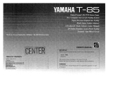 Yamaha T-85 de handleiding
