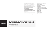 Bose SoundTouch SA-5 amplifier Handleiding
