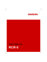 Sangean RCR-5 de handleiding