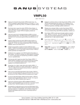Sanus VISIONMOUNT FLAT PANEL WALL MOUNT-VMPL50 de handleiding