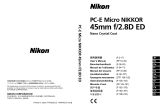 Nikon PC-E MICRO NIKKOR 45MM F-2.8D ED de handleiding