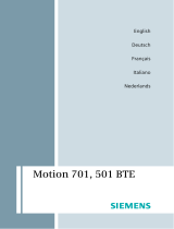 Siemens Motion 501 BTE de handleiding
