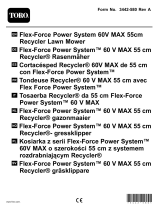 Toro Flex-Force Power System 60V MAX 55cm Recycler Lawn Mower Handleiding