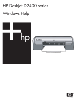 HP Deskjet D2400 Printer series Handleiding