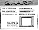 Sharp dv 25071 de handleiding