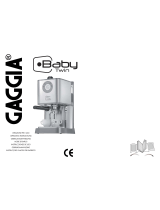 Gaggia Baby Twin Operating Instructions Manual