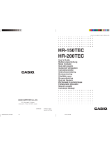 Casio HR-200TEC Handleiding