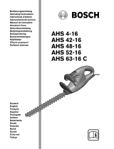 Bosch AHS 52-16 Operating Instructions Manual