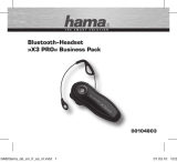 Hama BLUETOOTH-HEADSET X3 PRO BUSINESS PACK de handleiding