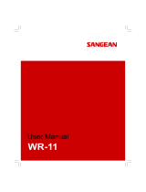 Sangean WR-1 Handleiding