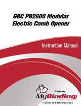 GBC PB2600 Handleiding