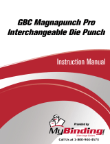 MyBinding GBC Magnapunch Pro Interchangeable Die Punch 7705643 Handleiding