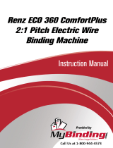 MyBinding Renz ECO 360 ComfortPlus 2:1 Pitch Electric Wire Binding Machine Handleiding