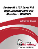 MyBinding Destroyit 4107 Strip-cut Shredder DSH0325 Handleiding