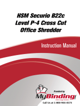 MyBinding HSM Securio B22C level 3 Cross Cut Handleiding