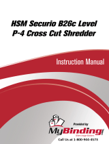 MyBinding HSM Securio B26C Level 3 Cross Cut Handleiding
