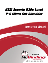 MyBinding HSM Securio B26C Level 4 Micro Cut Shredder Handleiding