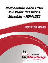 MyBinding HSM Securio B32C Level 3 Cross Cut Handleiding