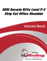 MyBinding HSM Securio B34S Level 2 Strip Cut Handleiding