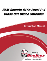 MyBinding HSM Securio C16C Level 3 Cross Cut Handleiding