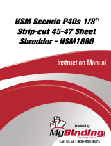 MyBinding HSM Securio P40S 1/8" Strip-cut Handleiding
