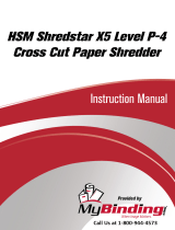 MyBinding HSM Shredstar X5 Level 3 Cross Cut Paper Shredder Handleiding