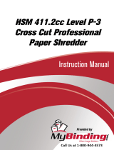 MyBinding HSM 411.2cc Level 3 Cross Cut Professional Paper Shredder Handleiding