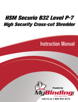 MyBinding HSM Securio B32 L6 Cross Cut Shredder Handleiding