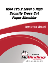 MyBinding HSM 125.2 Level 5 High Security Cross Cut Handleiding