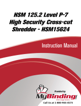 MyBinding HSM 125.2 Level 6 High Security Cross-cut Handleiding