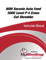 MyBinding HSM Securio Auto Feed 500C Cross Cut Shredder Handleiding