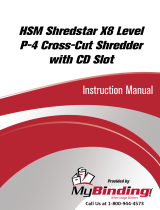 HSM HSM Shredstar X8 Level P-4 Cross-Cut Shredder Handleiding