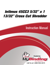 MyBinding Intimus 45CC3 5/32" x 1 13/32" Cross Cut Shredder Handleiding