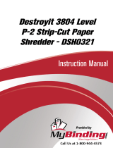 MyBinding MBM Destroyit 3804 Strip Cut Business Shredder DSH0321 Handleiding