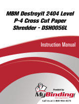 MyBinding MBM Destroyit 2404 Level 5 Cross Cut Paper Shredder DSH0056L Handleiding