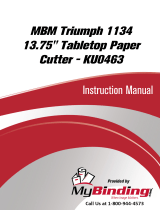 MyBinding MBM Kutrimmer 1134 Paper Cutter Handleiding