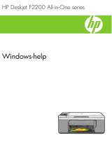 HP Deskjet F2200 All-in-One Printer series Handleiding