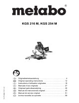Metabo KGS 216 de handleiding