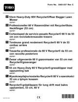 Toro 53cm Heavy-Duty 60V Recycler/Rear Bagger Lawn Mower Handleiding