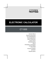 Citizen CT-500J de handleiding