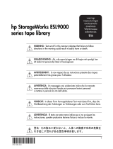 HP STORAGEWORKS ESL9000 TAPE LIBRARY de handleiding
