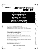 Roland MICRO CUBE Handleiding