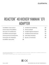 Garmin Piloto automatico kicker Reactor 40 Installatie gids