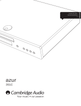Cambridge Audio AZUR 351C Handleiding
