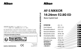 Nikon AF-S NIKKOR 14-24mm f/2.8G ED Handleiding