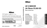 Nikon AF-S NIKKOR 24-70mm f/2.8G ED Handleiding